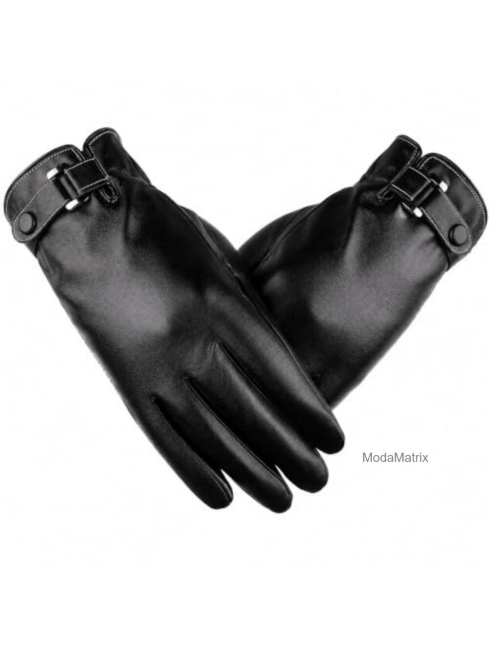 Men's PU Leather Touch Screen Winter Gloves